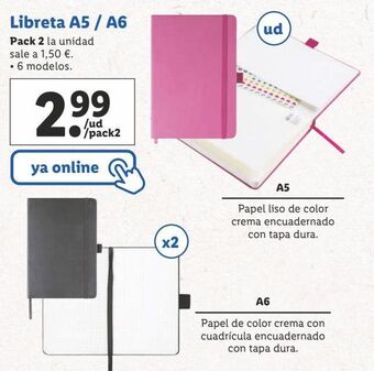 Lidl Libreta oferta