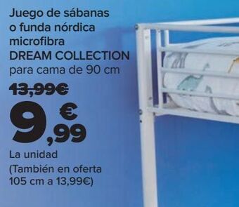 Carrefour Juego de sábanas o funda nórdica microfibra dream collection oferta