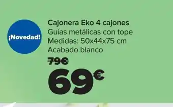 Carrefour Cajonera eko 4 cajones oferta
