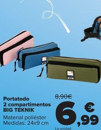 Carrefour Portatodo 2 compartimentos big teknik oferta