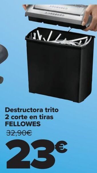 Carrefour Destructora trito 2 corte en tiras fellowes oferta