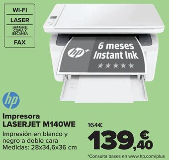 Carrefour Impresora laserjet m140we oferta