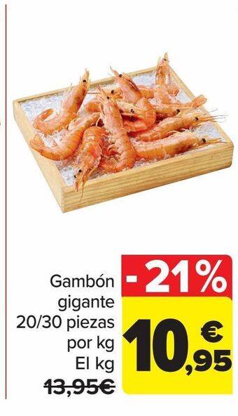 Carrefour Gambón gigante 20/30 piezas oferta