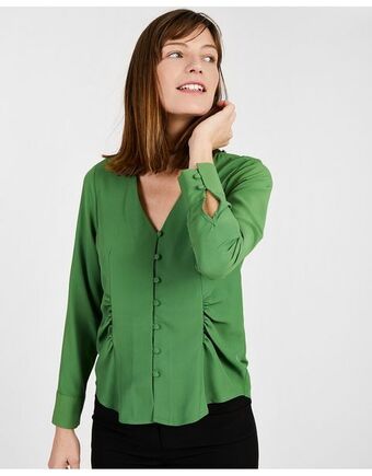 Trucco Blusa botones detalle fruncido oferta