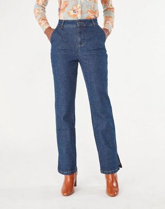 Naf Naf Pantalón vaquero flare color denim oferta
