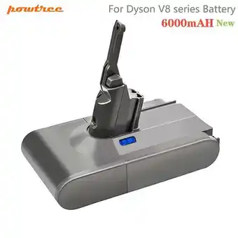 Batería de repuesto para aspiradora dyson li-ion animal 6000mah 21.6v batería para dyson v8 batería para dyson v8 absolute/fl