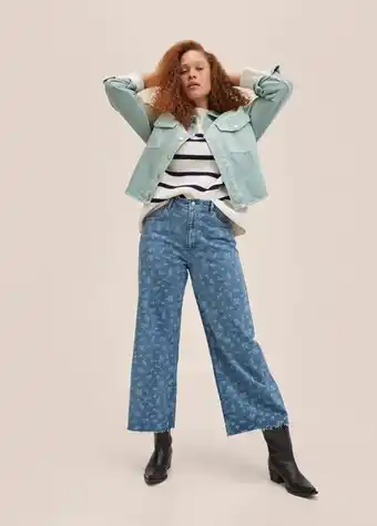 MANGO Jeans culotte estampado oferta