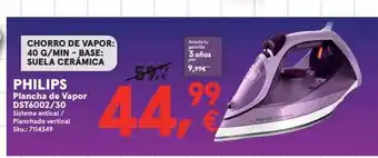 Worten Philips plancha de vapor dst6002 30 oferta
