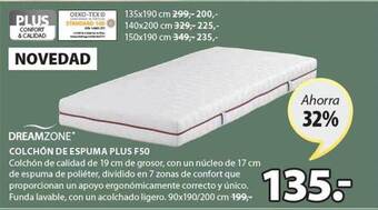 JYSK Colchón de espuma plus f50 oferta