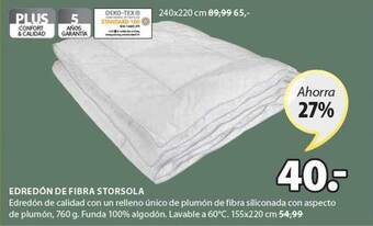 JYSK Edredón de fibra storsola oferta