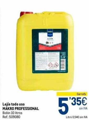 Makro Lejia todo uso makro professional oferta