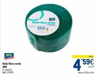 Makro Rollo fibra verde aro oferta