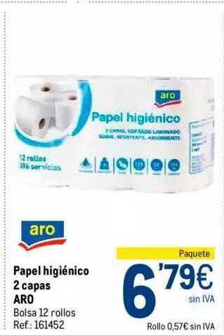 Makro Papel higiénico 2 capas aro oferta