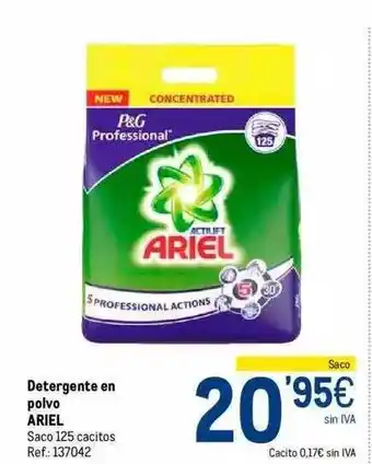 Makro Detergente en polvo ariel oferta