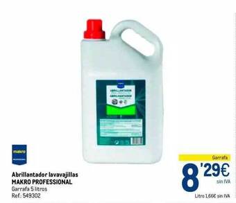 Makro Abrillantador lavavajillas makro professional oferta