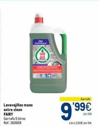 Makro Lavavajillas mano extra clean fairy oferta