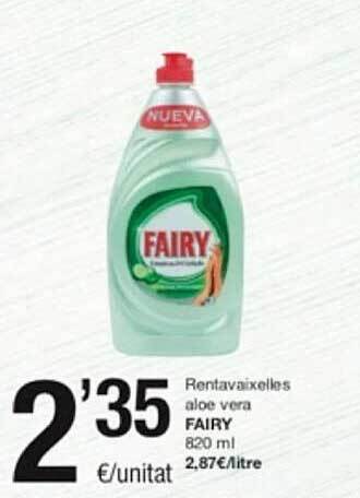 SPAR Rentavaixelles aloe vera fairy oferta