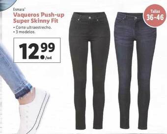 Lidl Esmara Vaqueros Push-up Super Skinny Fit oferta