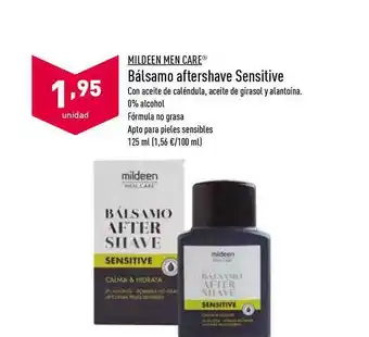 ALDI MILDEEN MEN CARE Bálsamo aftershave Sensitive oferta