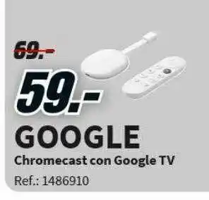 MediaMarkt Google chromecast google tv oferta