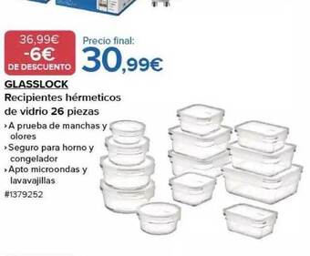 Costco Glasslock recipientes hérmeticos de vidrio oferta