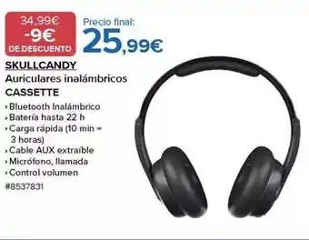 Costco Skullcandy auriculares inalámbricos cassette oferta