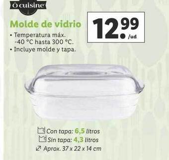 Lidl Molde de vidrio oferta