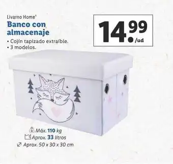 Lidl Livarno home banco almacenaje oferta