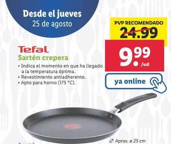 Lidl Tefal sartén crepera oferta