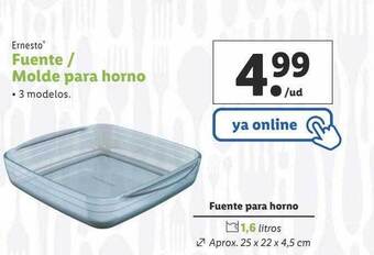 Lidl Ernesto fuente-molde para horno oferta