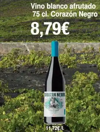 Spar La Palma Vino blanco afrutado corazón negro oferta