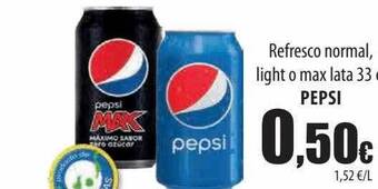 Spar Tenerife Refresco normal light o max lata pepsi oferta
