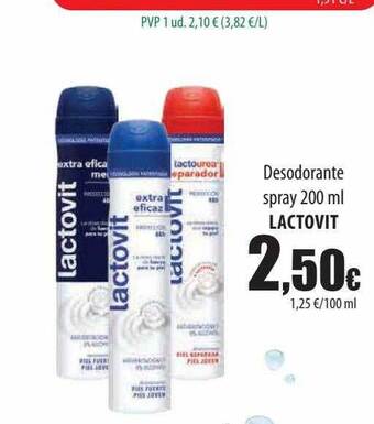 Spar Tenerife Desodorante spray lactovit oferta