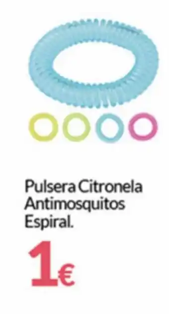 PrimaPrix Pulsera Citronela antimosquitos Espiral oferta