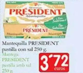 Supermercados Bip Bip Mantequilla president pastilla con sal oferta