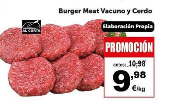 Masymas Burger meat vacuno y cerdo oferta