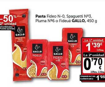 Masymas Gallo pasta oferta