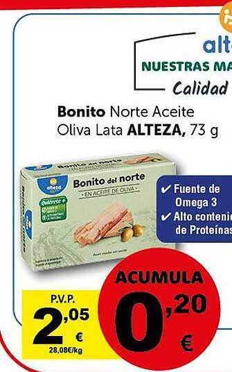 Masymas Bonito norte aceite oliva lata alteza oferta