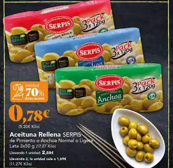 Gadis Aceituna rellena serpis oferta