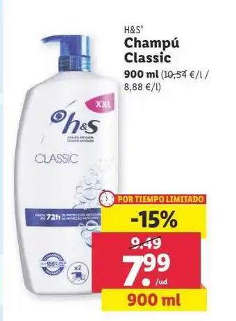 Lidl H&s champú classic oferta