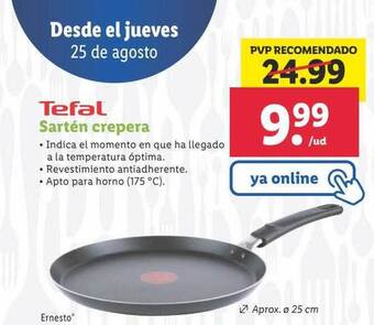 Lidl Tefal sartén crepera oferta