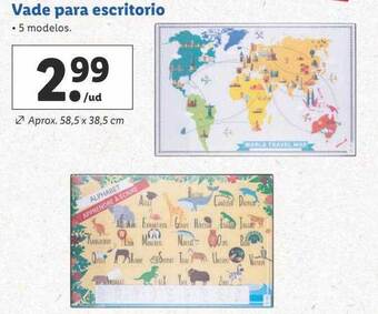 Lidl Vade para escritorio oferta