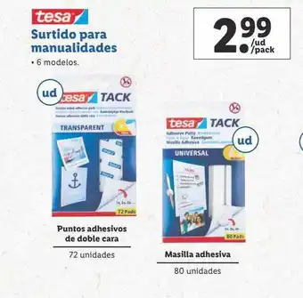 Lidl Tesa surtido para manualidades oferta