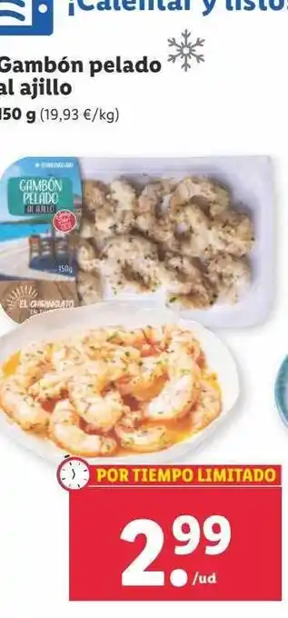 Lidl Gambón pelado oferta