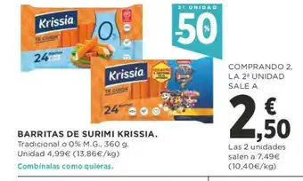 Supercor Barritas De Surmi Krissia 360g oferta