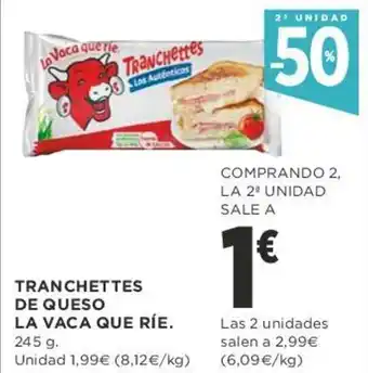 Supercor Tranchettes De Queso La Vaca Que Ríe 245g oferta