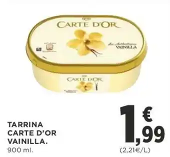 Supercor Carte D'or Tarrina Vainilla 900ml oferta