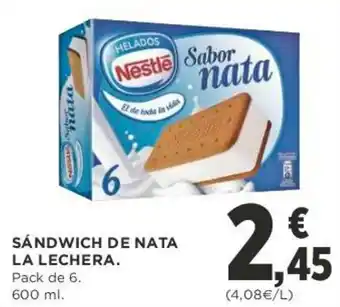 Supercor Sándwich De Nata La Lechera 600ml oferta