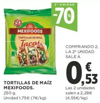 Supercor Tortillas De Maíz Mexifoods 250g oferta