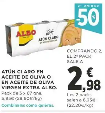 Supercor Atún claro en aceite de oliva En Aceite De Oliva Virgen Extra 3x67gne oferta